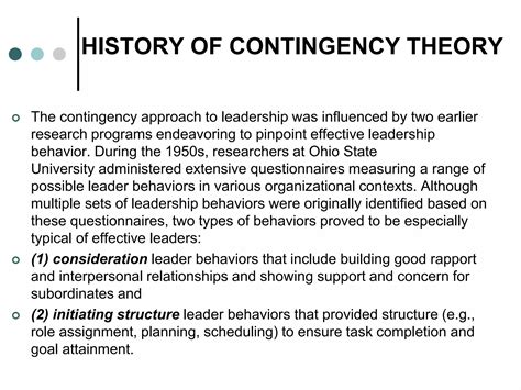 Image result for Contingency Management Theory
