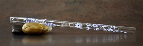 Buy Hall Crystal Flute 11016 - Inline Glass Piccolo in D - Blue Delft ...