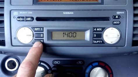 Image result for Nissan Note Radio Code