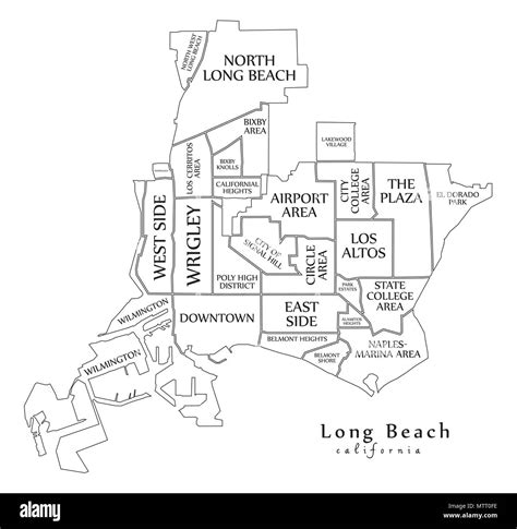 Map Of Long Beach Neighborhoods