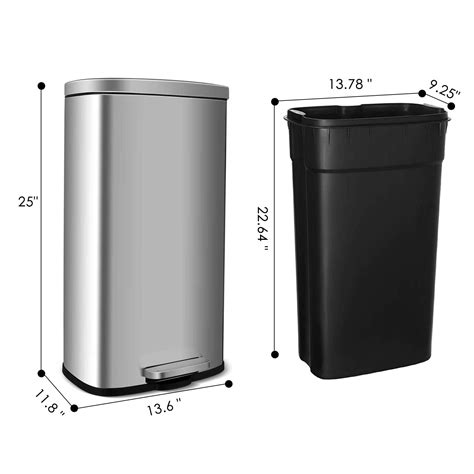 How Big Is A Standard Kitchen Garbage Can at Alana Minns blog