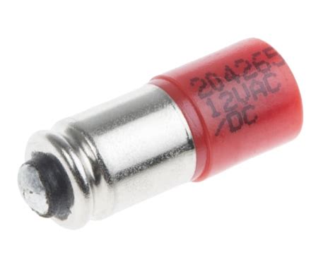 RS PRO | RS PRO Red LED Indicator Lamp, 12V ac/dc, Midget Groove Base ...