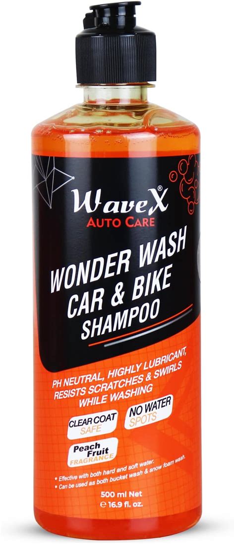 Wavex Wonder Wash Car Shampoo 500ml | Luxurious Car Wash Shampoo, Honey ...