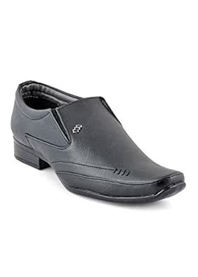 Buy Foot n Style Men's Black Synthetic Leather Semi-Formal Loafers at ...