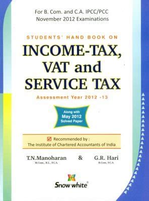 Buy Students Handbook on Income Tax, Vat and Service Tax Book Online at ...