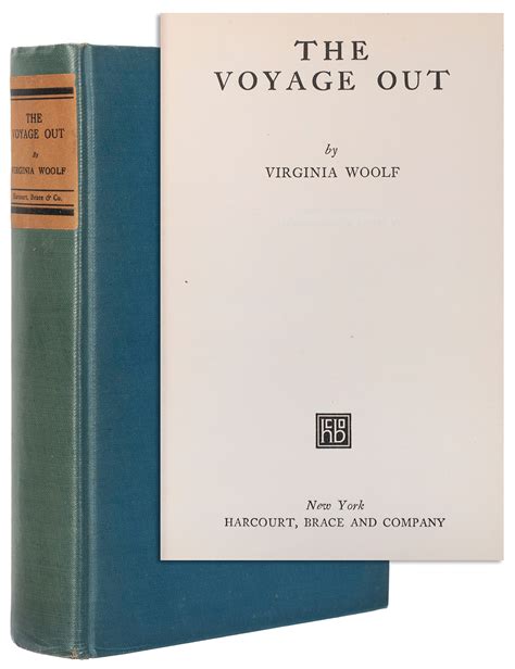 Lot Detail - WOOLF, Virginia (1882–1941). The Voyage Out. New York: Harc...