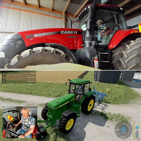 Gamer Uses a Real-Life Tractor to Play Farming Simulator - TechEBlog