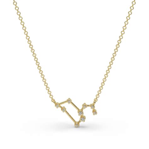 LEO CONSTELLATION NECKLACE - BDN34-14K-YG