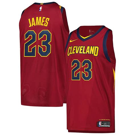 Nike LeBron James Cleveland Cavaliers Authentic Player Jersey - Icon ...