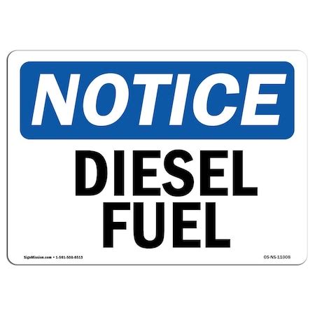 Signmission Safety Sign, OSHA Notice, 12" Height, 18" Width, Rigid ...