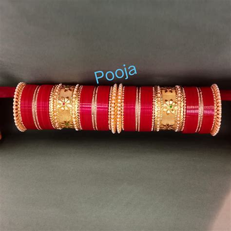 Pooja Bangles Gold Plated Bridal Bangles Set – JewelEMarket