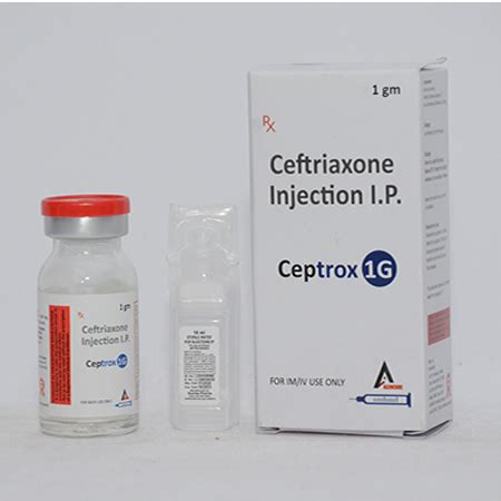 Ceptrox 1g - Ceftriaxone Injection IP - Alencure Biotech Pvt Ltd