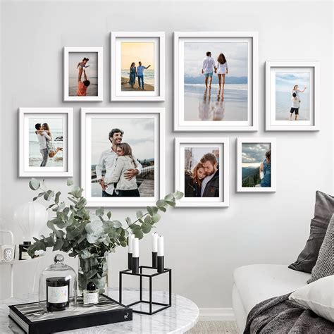 READY 2 DECOR Photo Frame Set of 8 Picture Frames for Wall Hanging ...