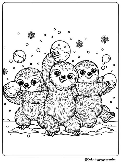 11 Sloths Coloring Pages | Free Printable PDFs