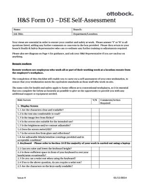 H&S Form 03 DSE Self-Assessment - Otto Bock - Login - Eip Ottobock Co ...