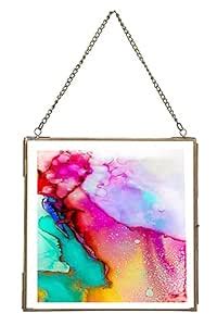 INAYA HANDICRAFT Wall Hanging Floating Picture Frames Vintage Gold ...