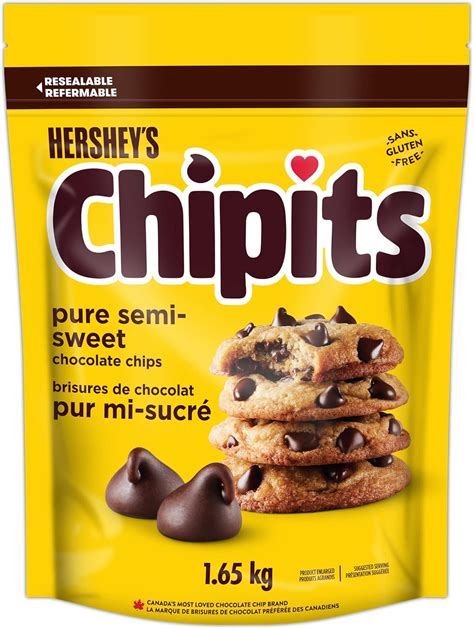 HERSHEY'S CHIPITS Chocolate Chips for Baking, Baking Ingredients, Pure ...