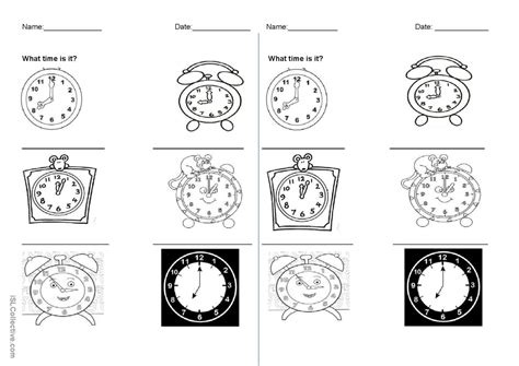 What time is it?: Deutsch DAF Arbeitsblätter pdf & doc