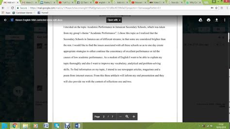 Image result for Reflection 2 English SBA Example