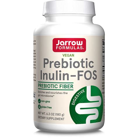 Jarrow Formulas, Prebiotic Inulin FOS, Powder, 6.3 oz (180 g) : Amazon ...