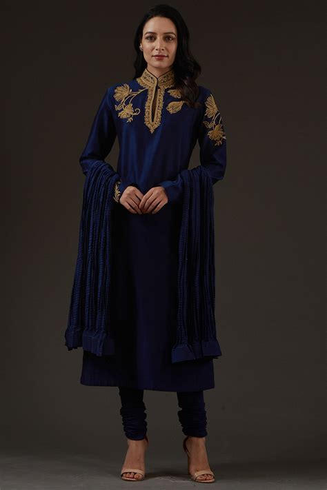 Balance By Rohit Bal Embroidered Straight Kurta Set