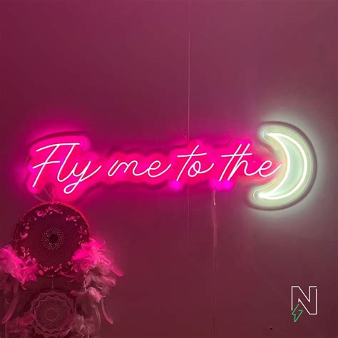 Buy Fly Me To The Moon Neon Sign Online | Neon Attack