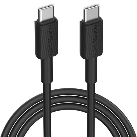 Buy Portronics Konnect Link C Square 60W Type C to Type C Cable