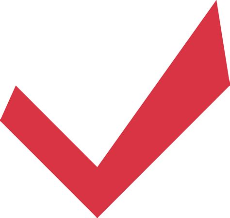 Red check mark icon used for confirmation and review. Vector. 20589560 ...