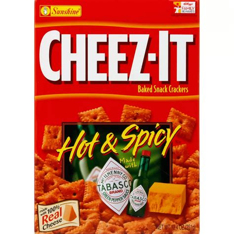 Cheez-it Hot And Spicy Crackers 12.4 Oz. | Snacks | Food & Gifts | Shop ...