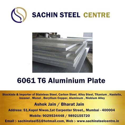 6061 T6 Aluminium Plate Products at price INR 697 in Mumbai | Sachin ...