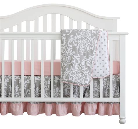 Pink And Gray Infant Bedding at Ella Byatt blog
