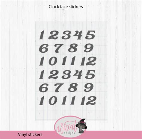 Image result for Clock Numbers Stickers