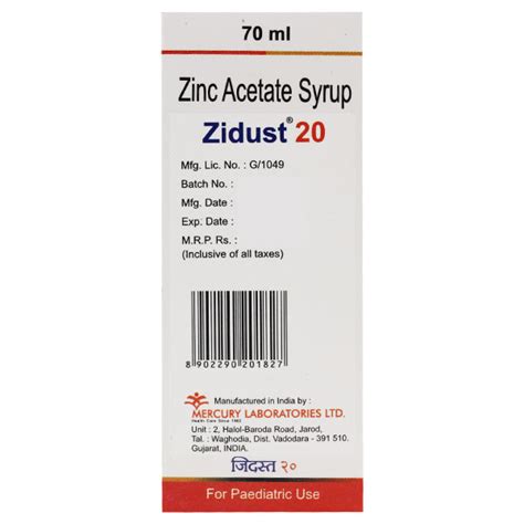 Zidust 20 Syrup | Uses, Side Effects, Price | Apollo Pharmacy