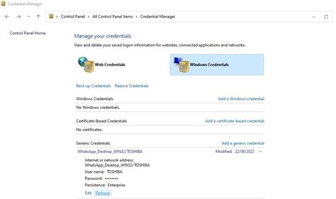 Image result for Accessing Credential Manager