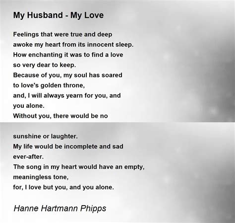 Why I Love My Husband Poem A Proud Of My Husband A Proud Of My