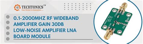 Techtonics 0.1-2000mhz RF Wideband Amplifier Gain 30db Low-Noise ...
