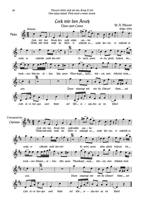 Mozart's Much Less Family Friendly Works