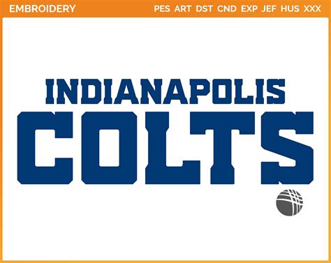 Indianapolis Colts - Wordmark Logo (2020) - Football Sports Embroidery ...