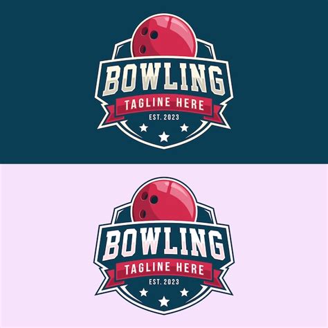Bowling logo torneio distintivo logo design vetor ilustração | Vetor ...
