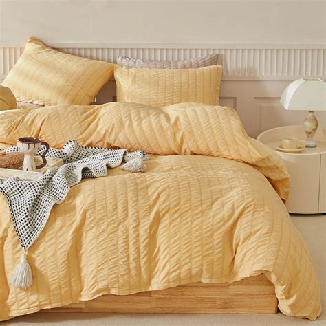 Amazon.com: WARMDERN Duvet Cover Set King Size, 3pcs Washed Microfiber ...