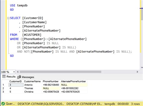 SQL Distinct Example 的图像结果