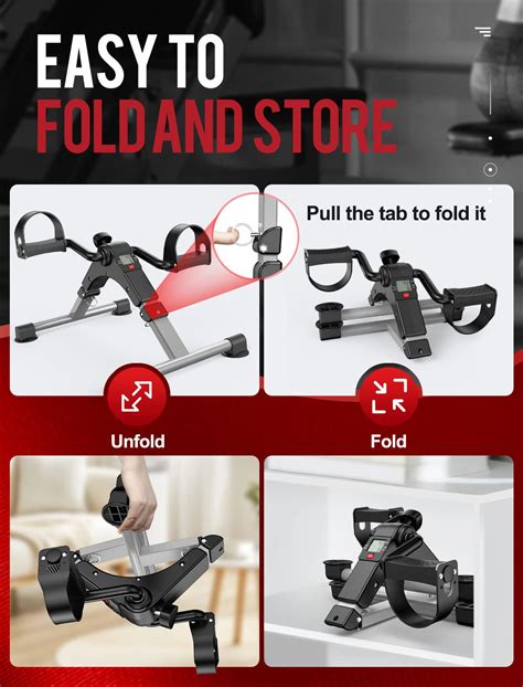 Snapklik.com : Cyclace Folding Under Desk Pedal Exerciser