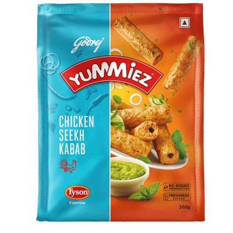 Chicken Seekh Kabab 360gm Godrej Yummies – JITCO