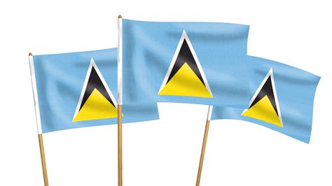 Saint Lucia Handwaving Flags | Hampshire Flag Company