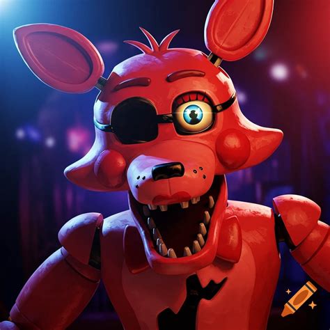 Foxy from Five Nights at Freddy's, a damaged red animatronic fox ...