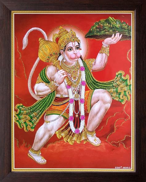 Art n Store: Bajrangbali Flying with Dronagiri Mountain Painting with ...