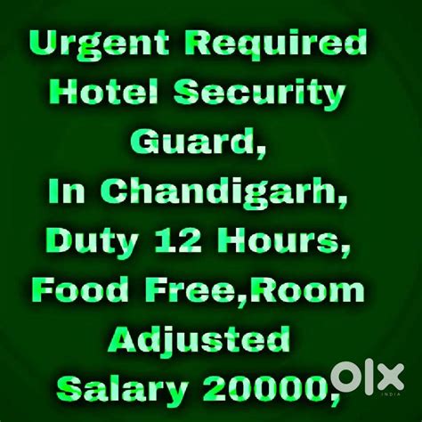 5 Star Hotel Security Guard Job Chandigarh 105 - Other Jobs - 1821020209