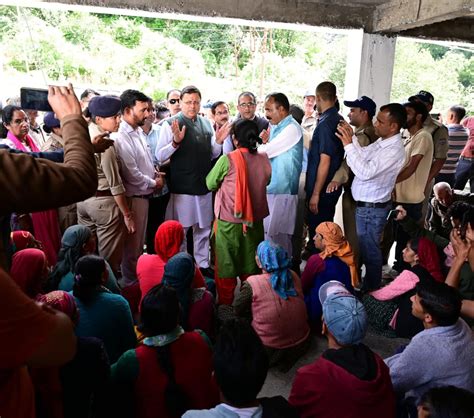 Uttarakhand CM Dhami conducts a field inspection of the disaster ...