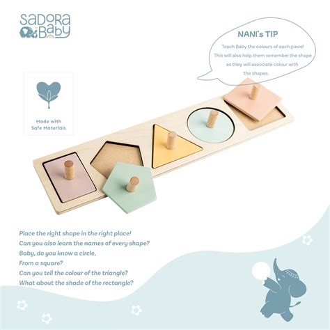 Buy Assorted Shape Pincer Wooden Puzzle Board Online - SkilloToys.com