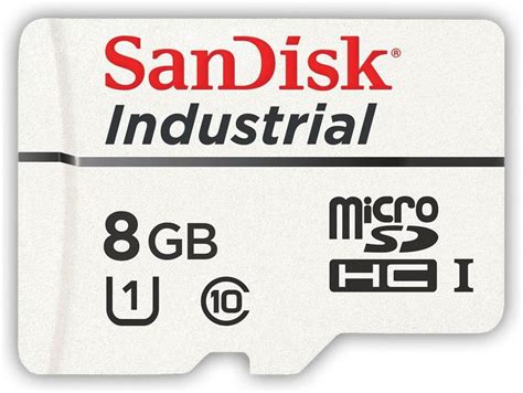 SanDisk Industrial MLC MicroSD SDHC UHS-I Class 10 SDSDQAF3-008G-I with ...